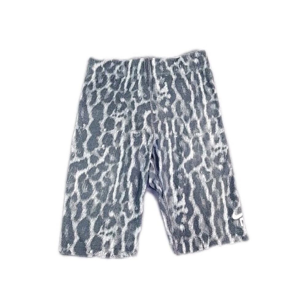 Nike Leopard Print Size M Women's Bike Shorts Athletic Leggings Gray C20